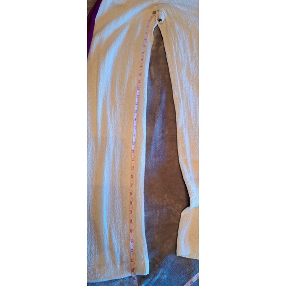 Maje Pants Tweed effect High Waist Wide Leg Tweed Trousers with Purple Stripe - Picture 7 of 13